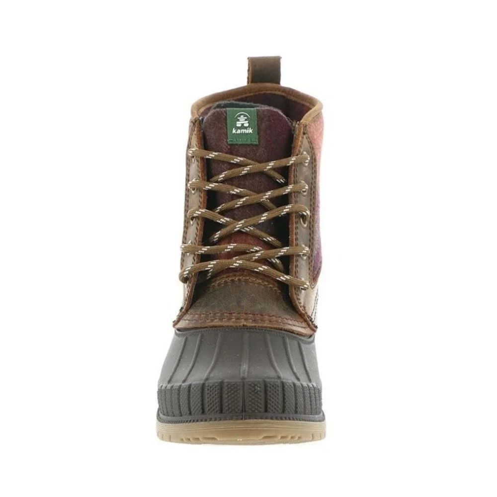 Kamik Women's Sienna Mid Waterproof Winter Snow Boot Dark Brown NEW Sz 9